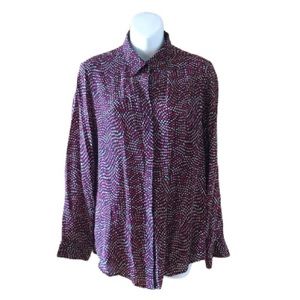 Uniqlo silk polka dots shirt